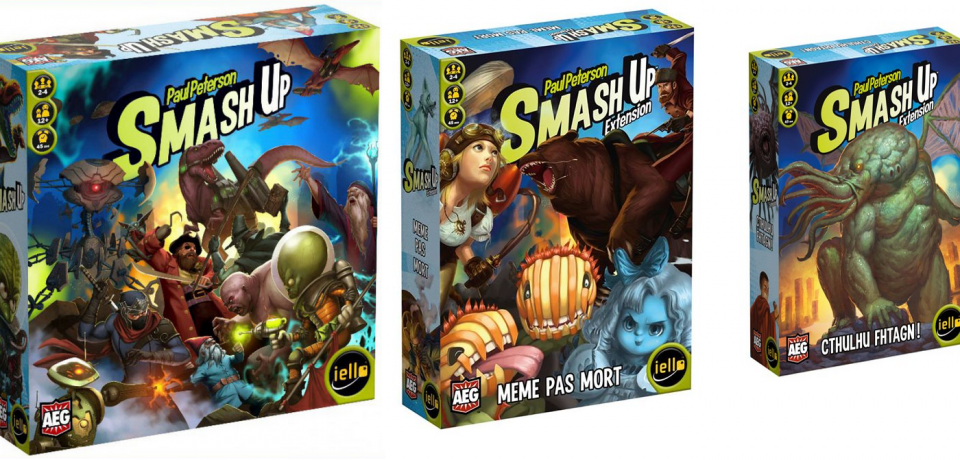 Smash Up + Extensions Même pas mort et Cthulhu Fhtagn ! (Paul Peterson)