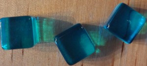 Les 3 dés qui forment le dé élémentaire d'eau