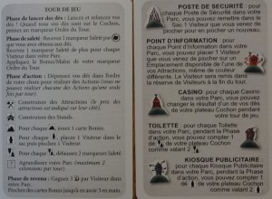 Le recto/verso des cartes d'aide de jeu