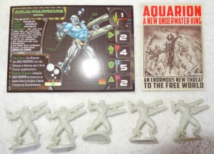 Les Aqua-Warriors de face