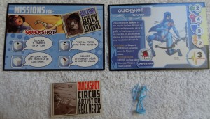 Les cartes de Quickshot vues de dos