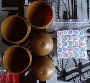 Les dés et les gobelets
