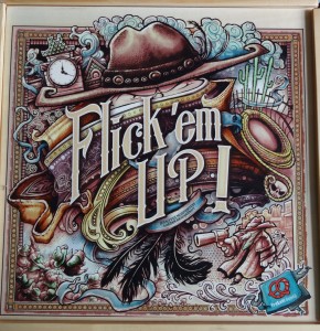 Le coffret en bois de Flick'Em Up
